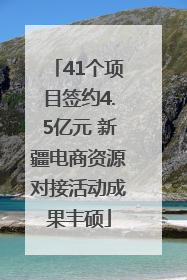 41个项目签约4.5亿元 新疆电商资源对接活动成果丰硕