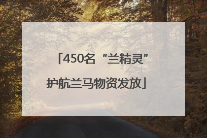 450名“兰精灵”护航兰马物资发放