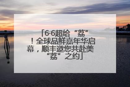 6·6超给“荔”！全球品鲜嘉年华启幕，顺丰邀您共赴美“荔”之约